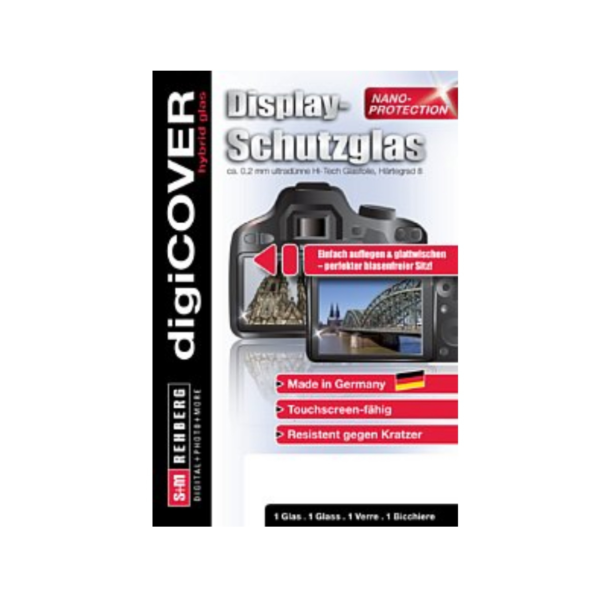 S&M digiCOVER Display Hybrid Glas für Nikon Zfc