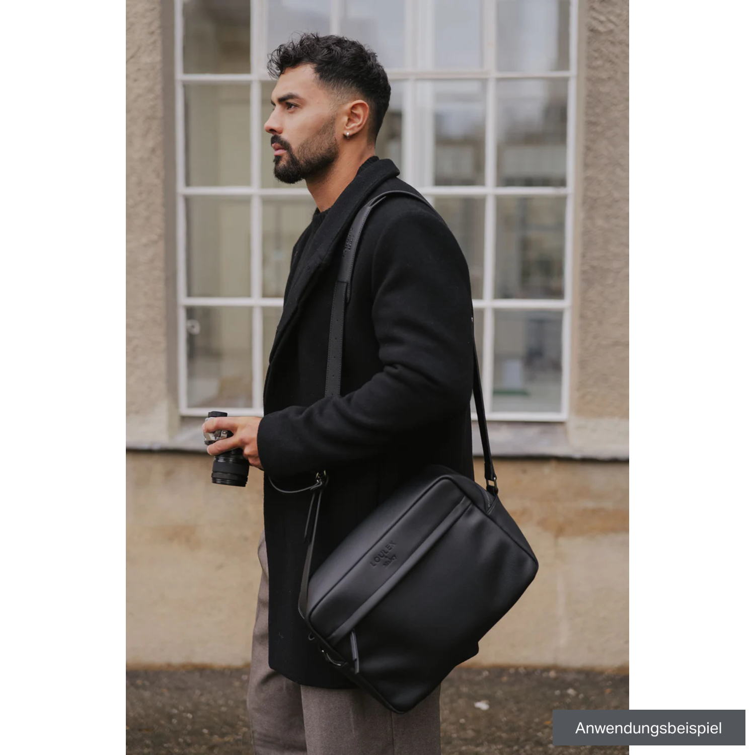 LOULEX x MALEY Umhängetasche XL-Organizer Bag 12,1L schwarz