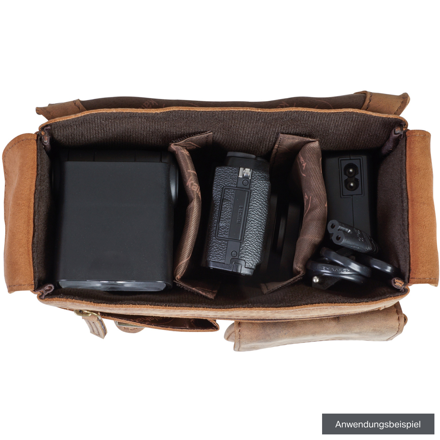 Kalahari KAAMA L-30 Leder-Fototasche