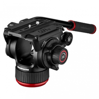 Manfrotto Fluid-Videokopf 504X mit Alu-Doppelrohrstativ MS