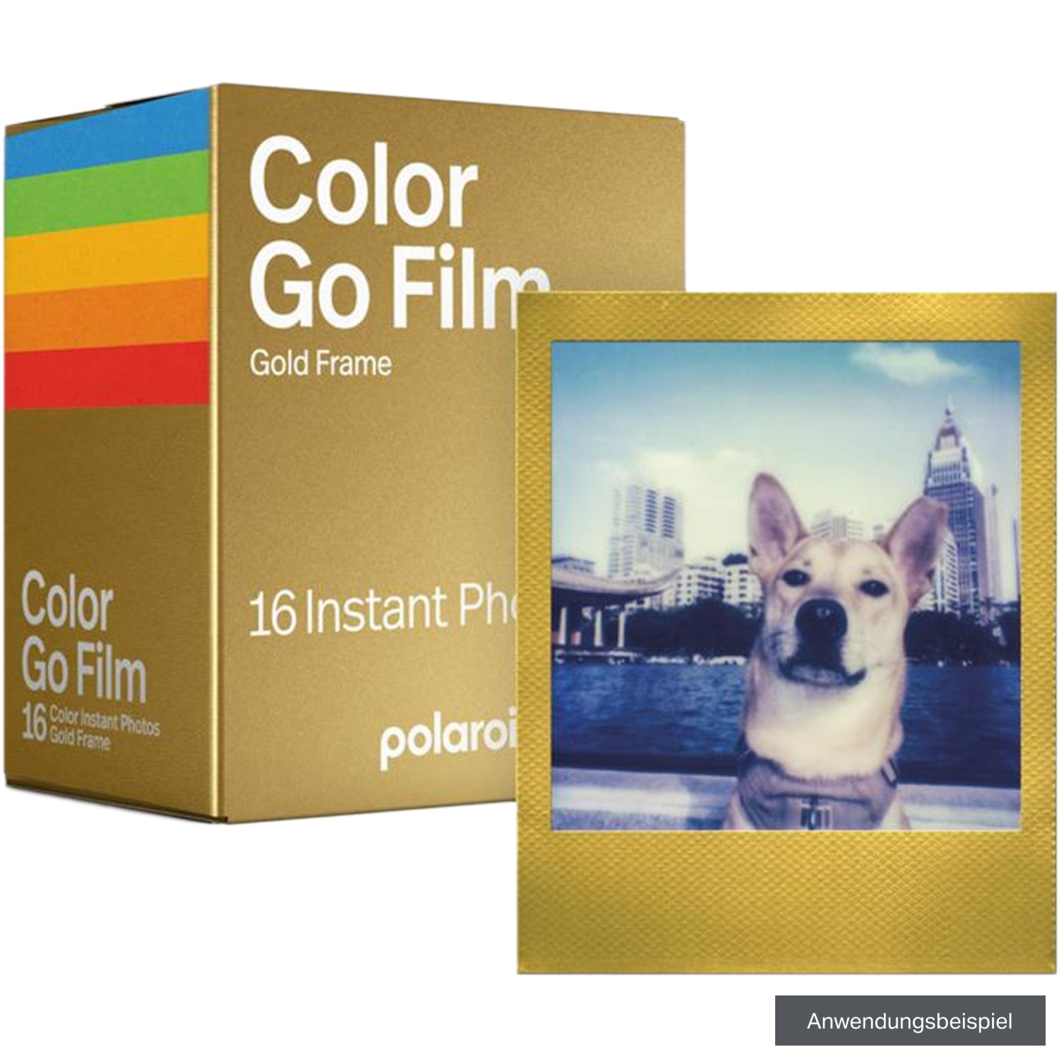 Polaroid Sofortbildfilm GO Color DP 2x8 Gold Frame 