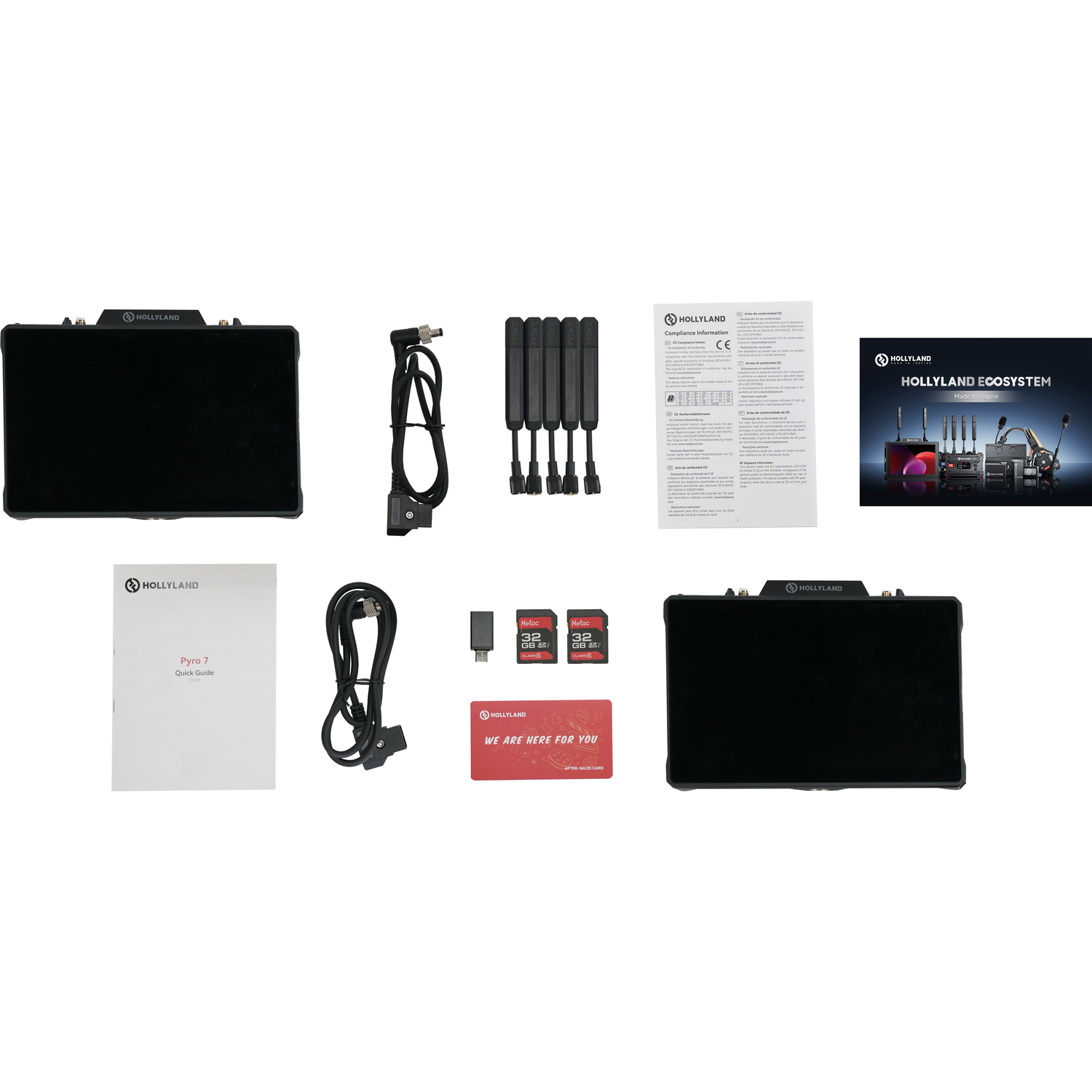 Hollyland Drahtloses Transceiver-Monitor Pyro 7 Kit