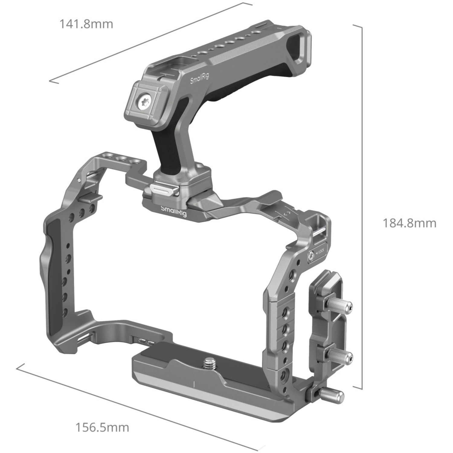 SmallRig Cage HawkLock Quick Release Kit 5029B für Canon EOS R5 Mark II 