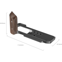 SmallRig L-förmige Montageplatte mit Holzgriff 5260 für Fujifilm X-M5