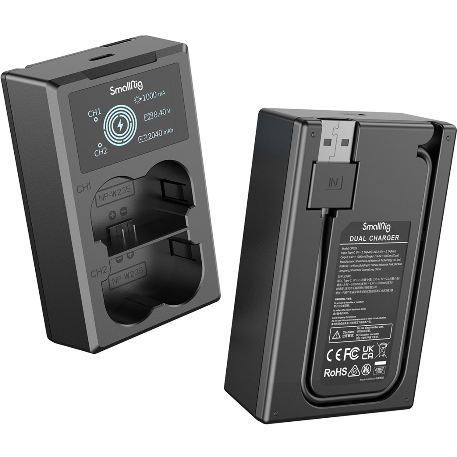 SmallRig Akku NP-W235 und Ladegerät Kit 3822