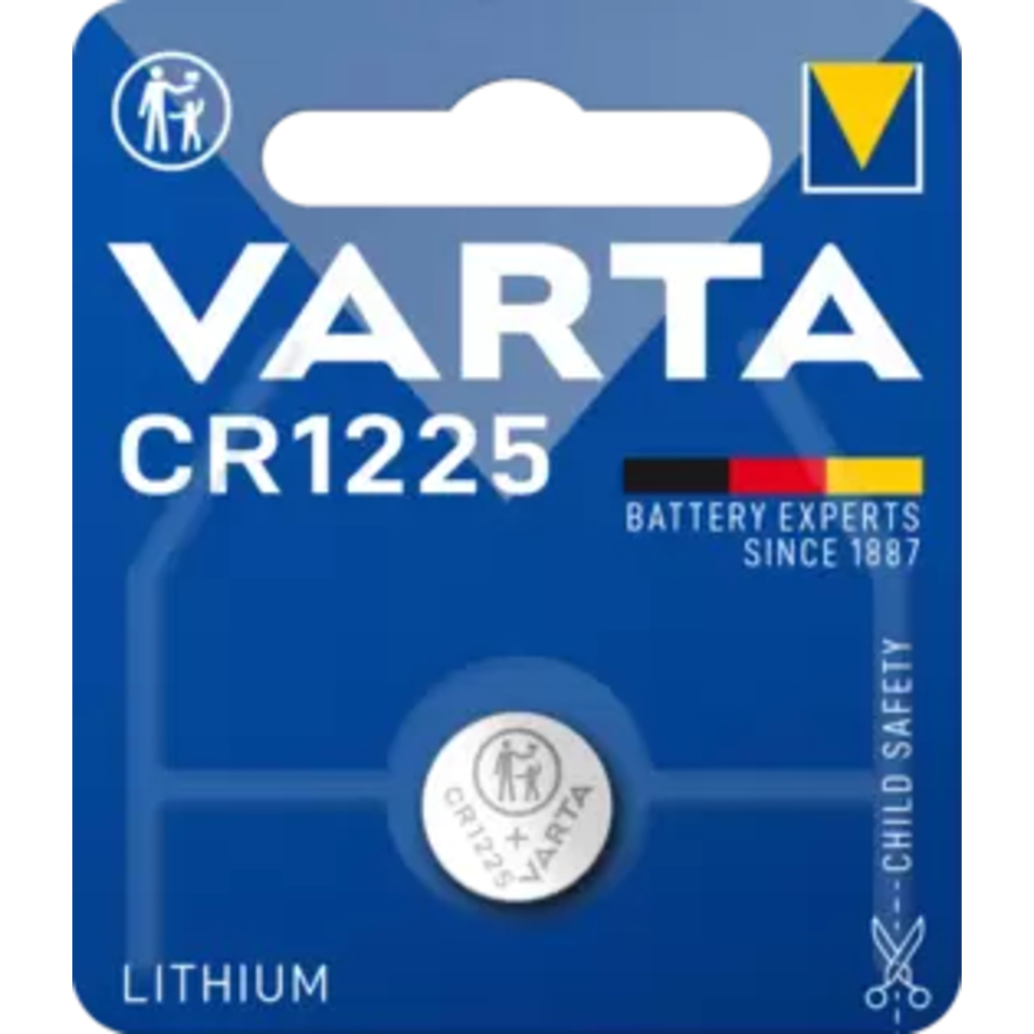 Varta Batterie CR1225 Knopfzelle Lithium 3V