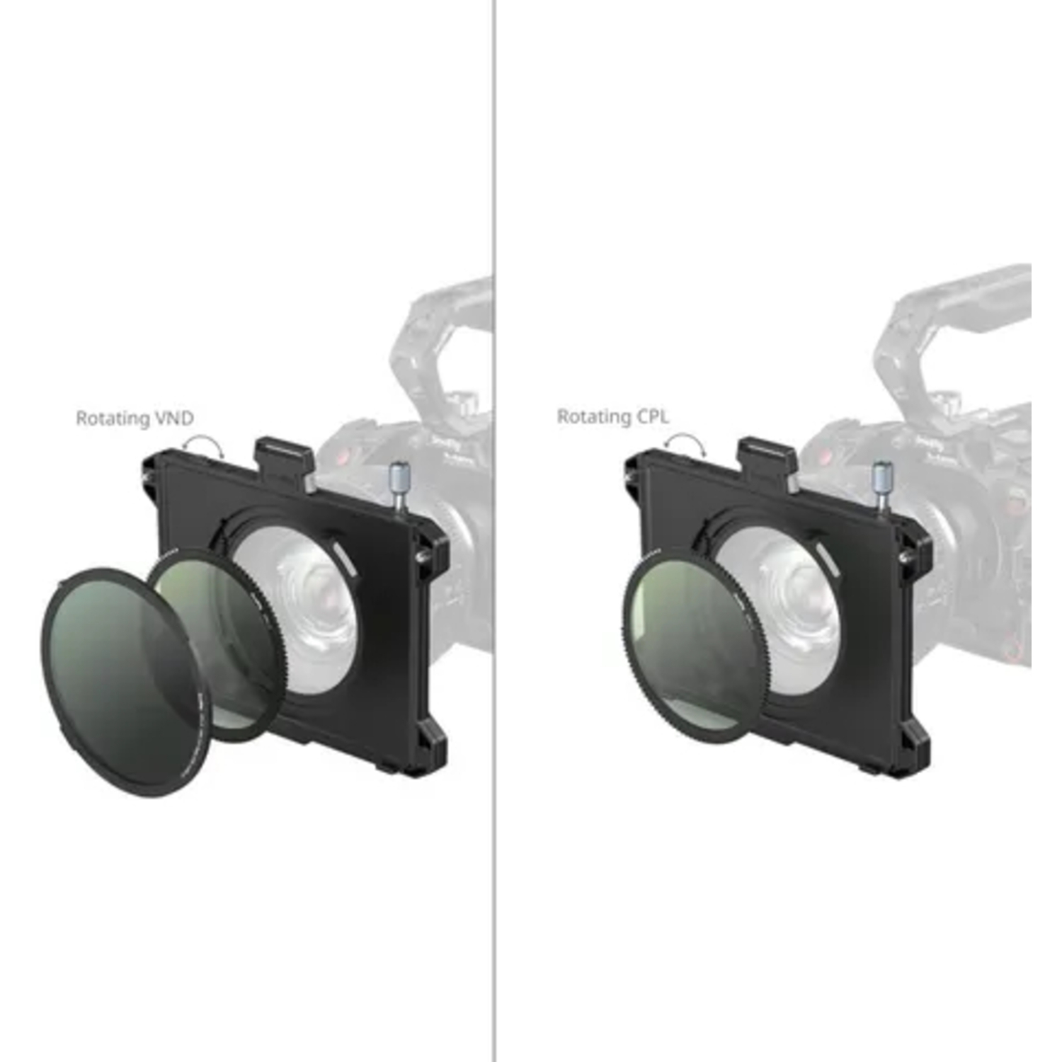SmallRig 5011 Matte Box Set mit zwei CPL-Filtern