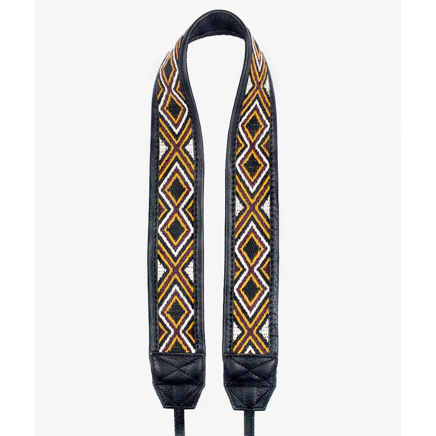 Bronkey Kameragurt Jaipur #108 Textil und Leder