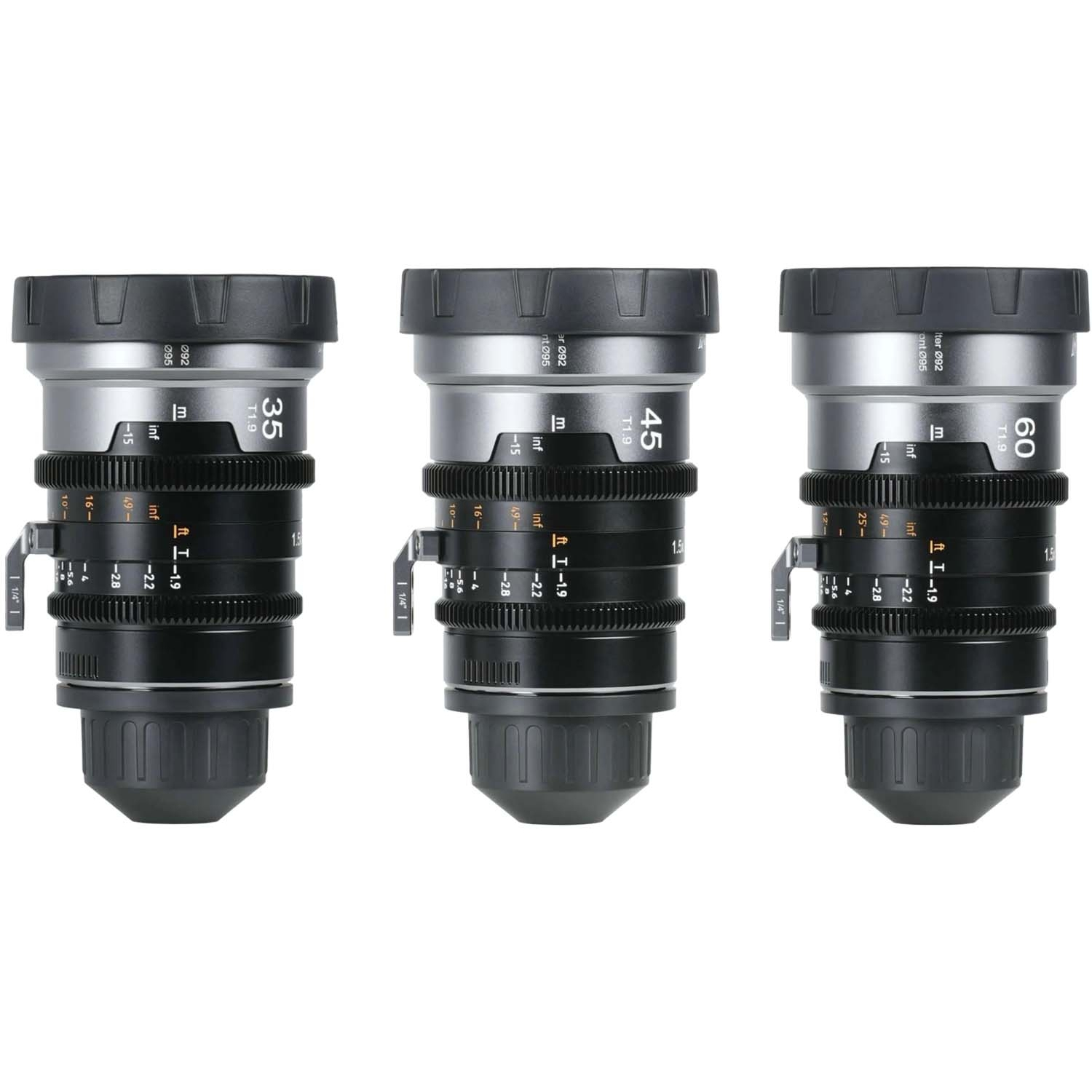 Sirui IronStar 35mm, 45mm und 60mm T1.9 1.5x FF anamorphotisch Neutral Flare für PL-Mount