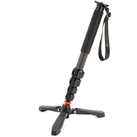 3 legged Thing Legends Alana Einbeinstativ mit Docz-Fußstabilisator Black Darkness