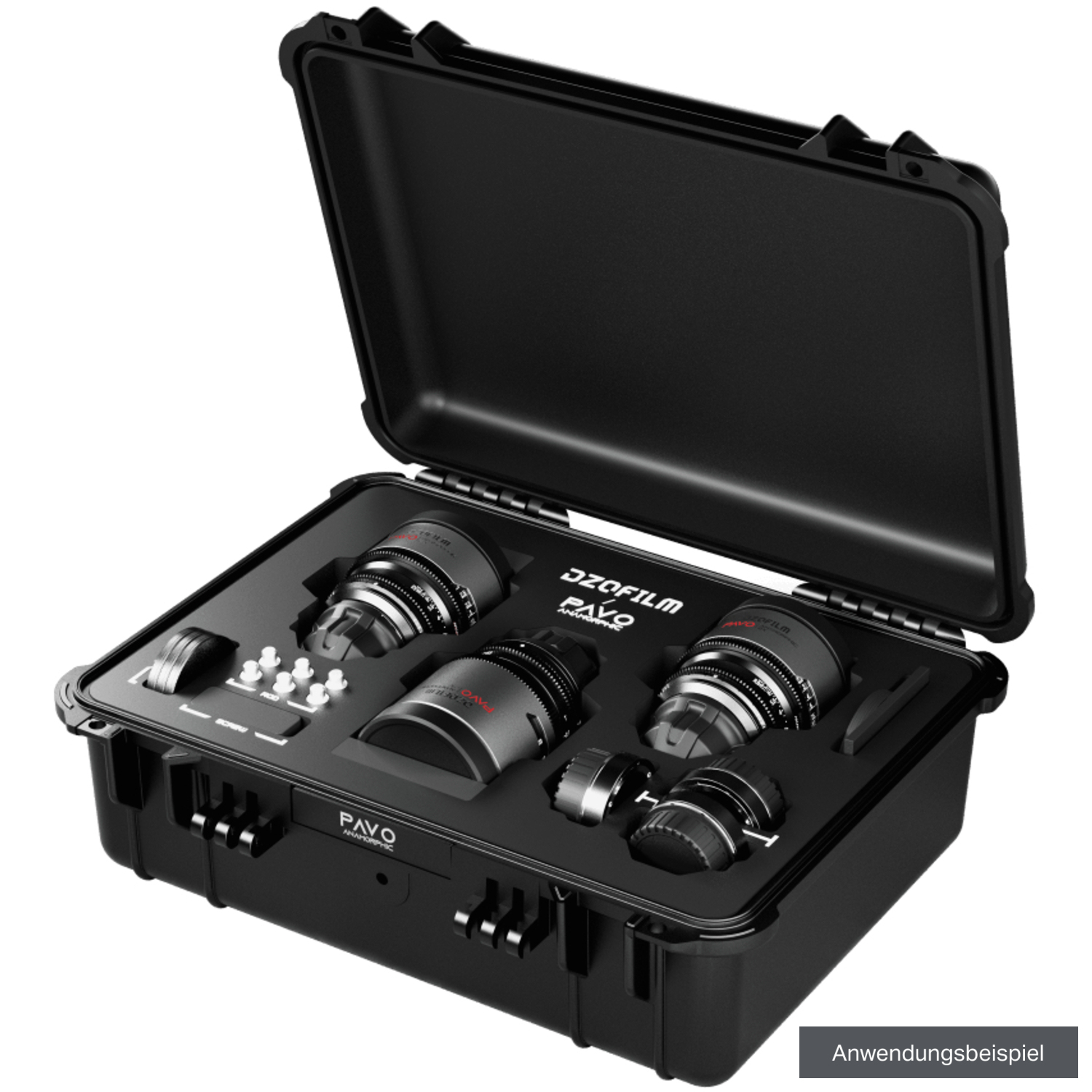DZOFILM Hartschalenkoffer für Pavo Anamorphotisches 3-Objektiv-Kit