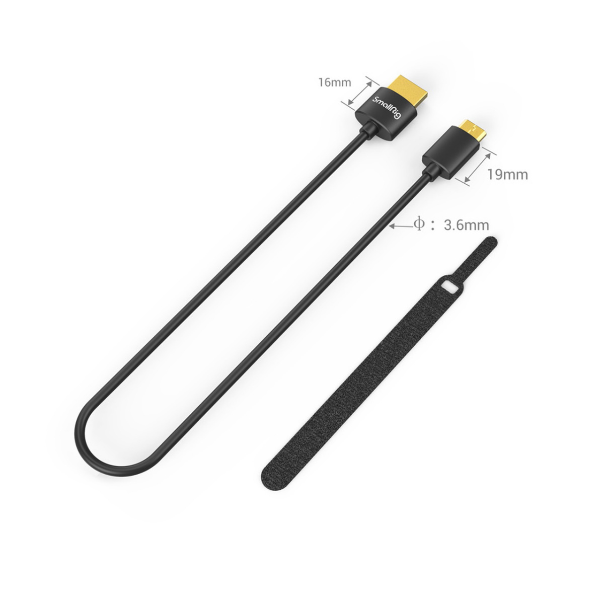 SmallRig Ultra Slim 4K HDMI Kabel (C auf A) 3040 35cm 