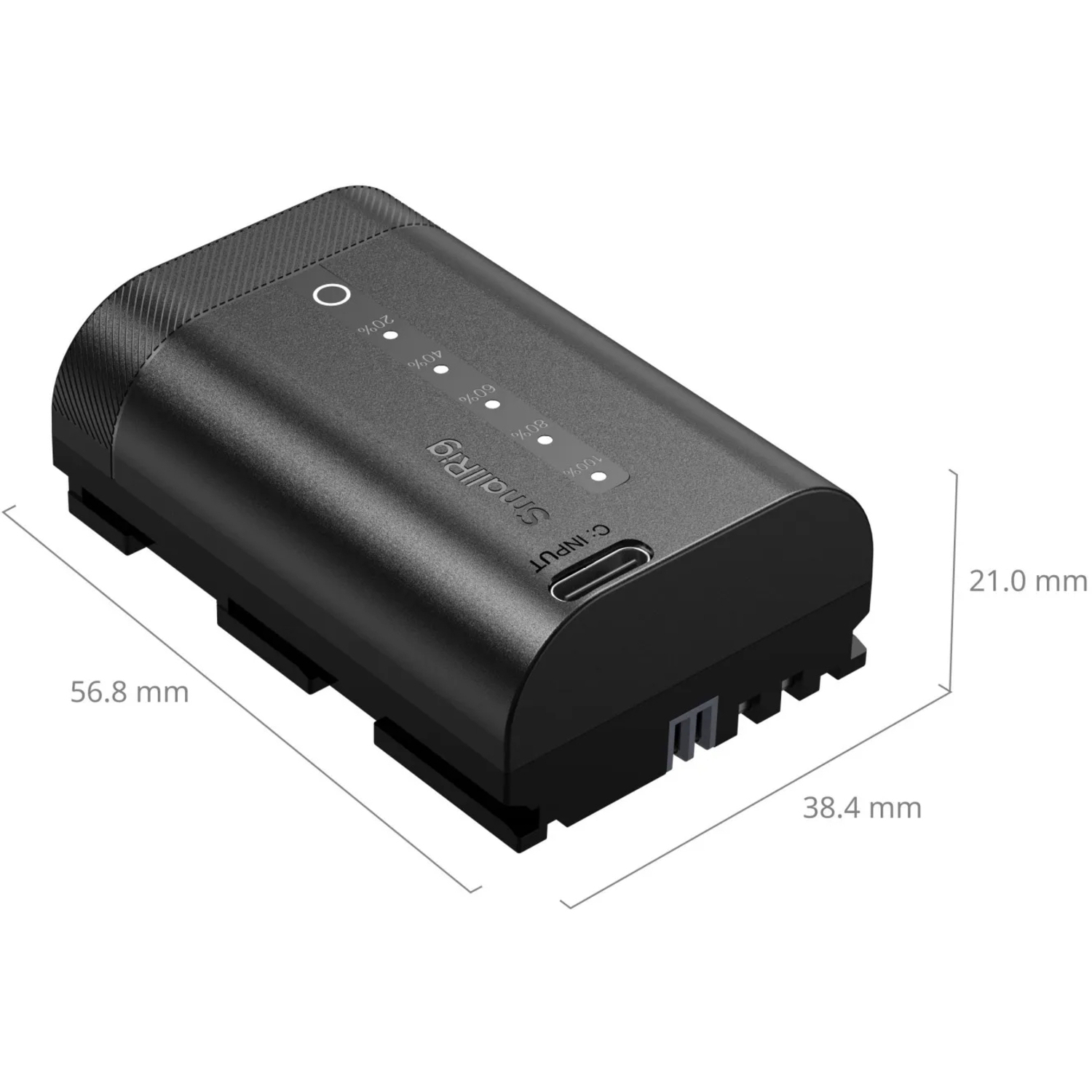 SmallRig USB-C-Akku mit Ladeanzeige für Canon LP-E6P