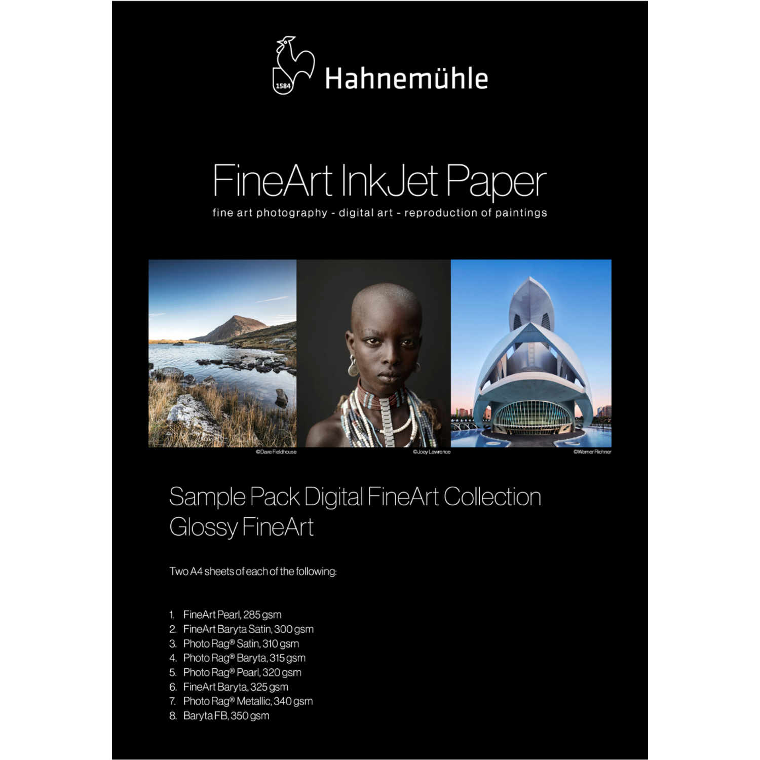 Hahnemühle Sample Pack Glossy FineArt A3+