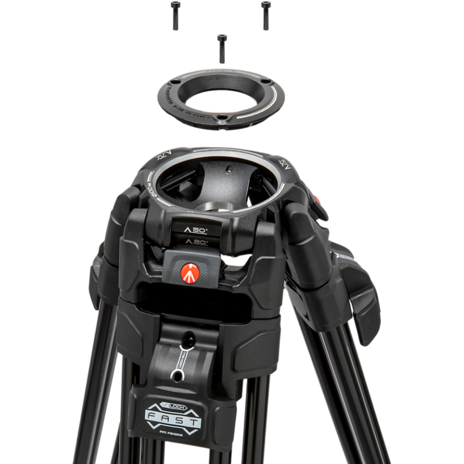 Manfrotto 645 Alu Fast Doppelrohr-Stativ mit 509 Pro Videokopf