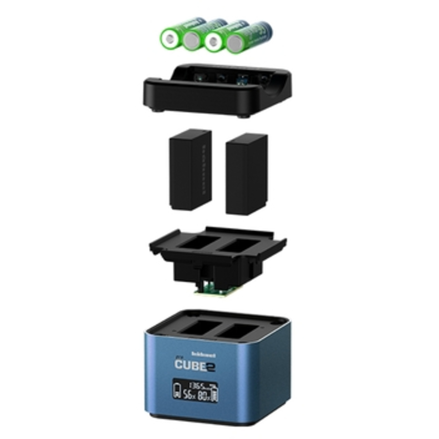 Hähnel Pro Cube 2 Doppelladegerät für Panasonic