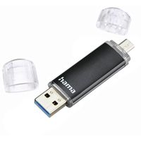 Hama USB-Stick Laeta Twin USB 3.0 128GB Schwarz