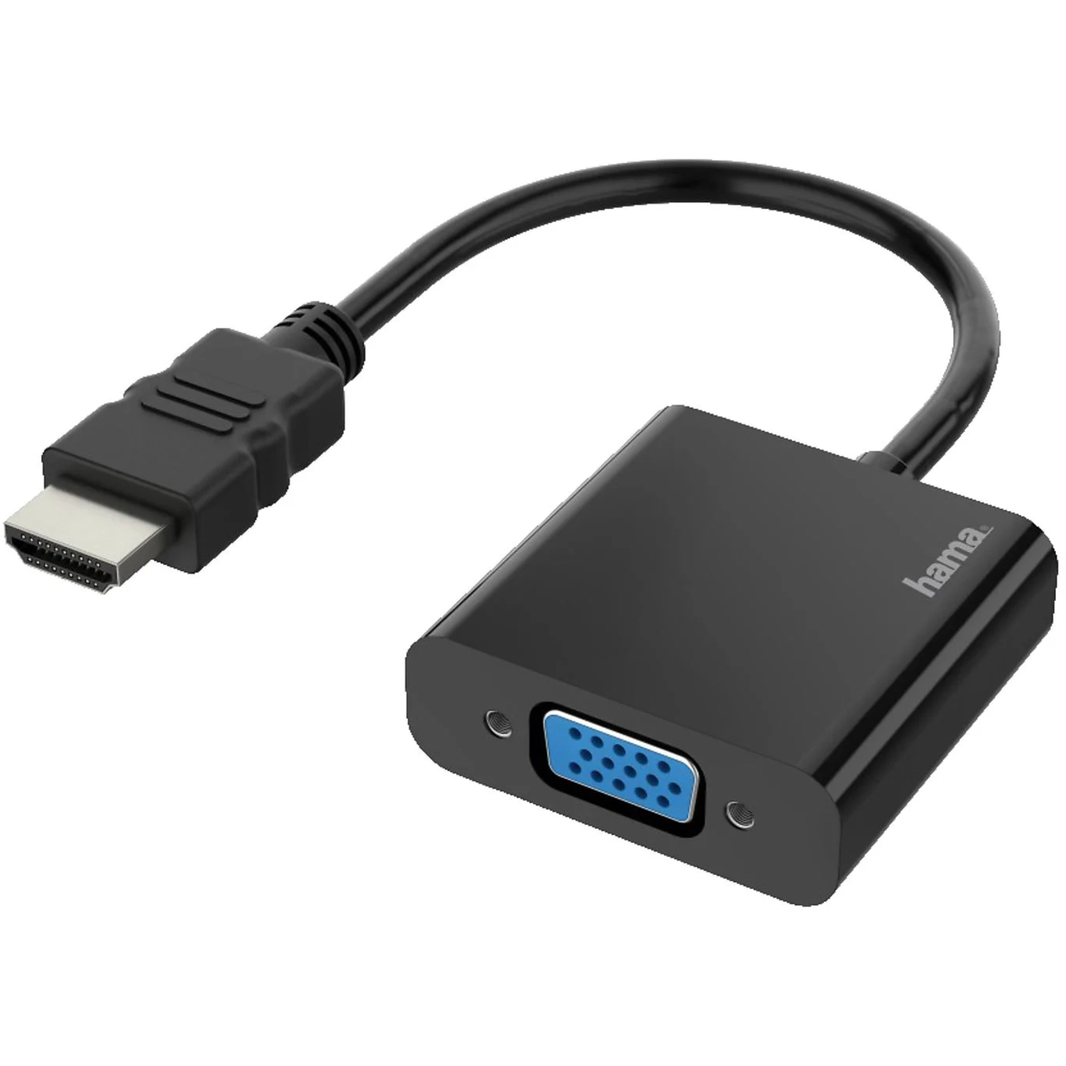 Hama HDMI-Stecker zu VGA-Buchse und Audio-Buchse Video-Adapter