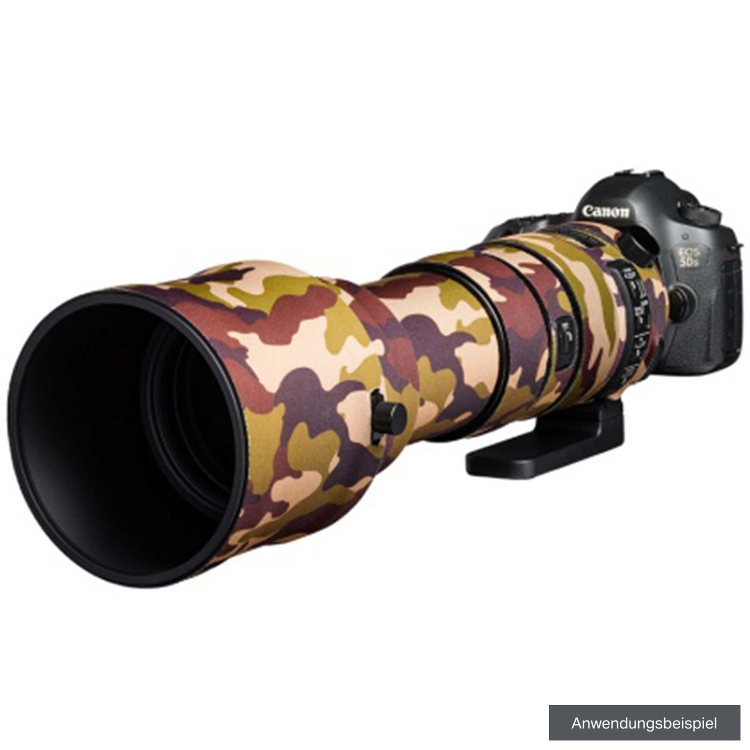 Easycover Lens Oak braun camouflage für Sigma 150-600mm F5-6.3 DG DN OS Sports für Sony E-Mount