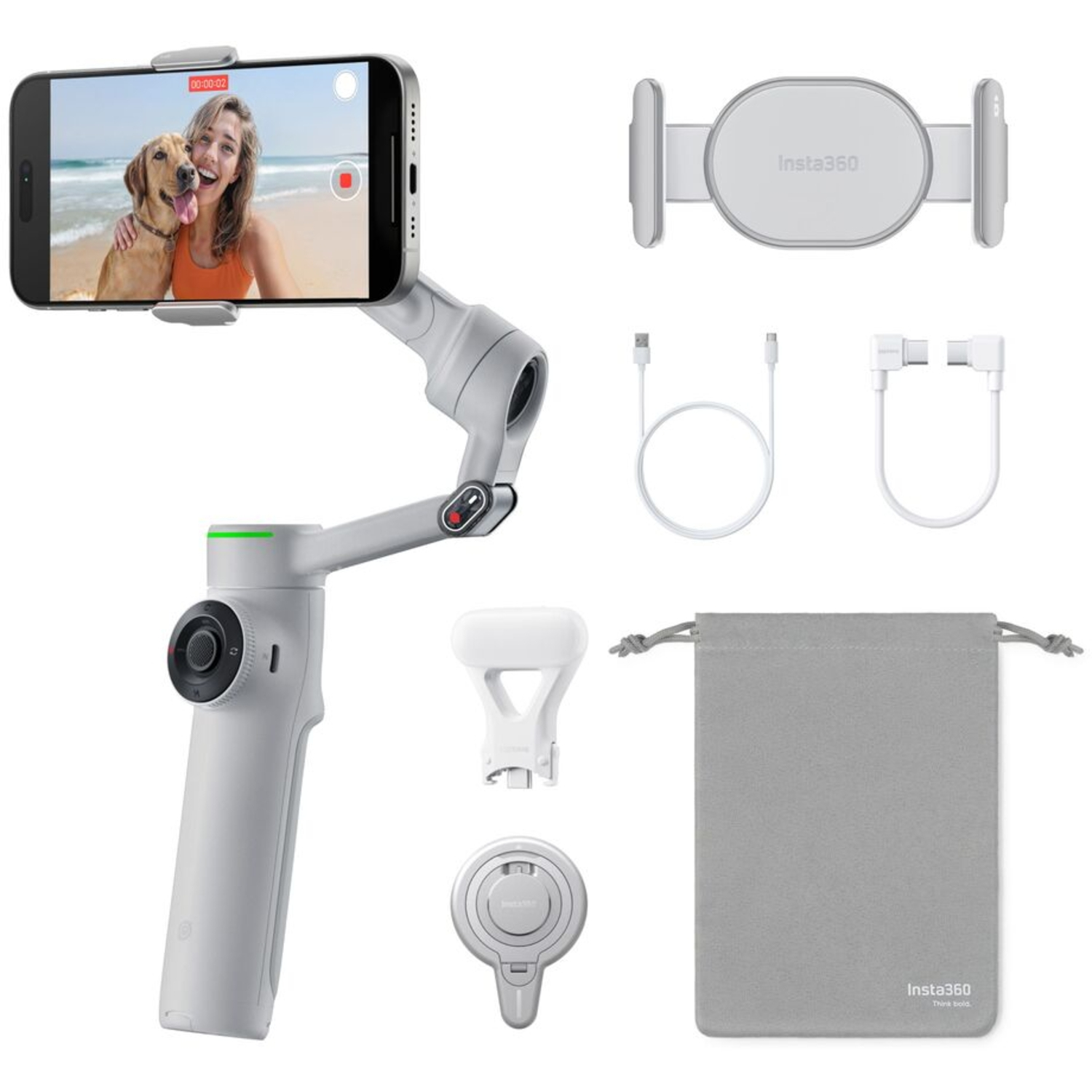 Insta360 Flow 2 Pro Creator Bundle grau