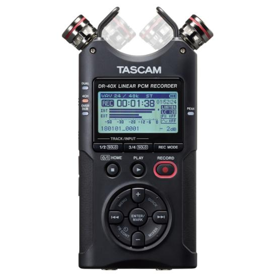 Tascam DR-40X - Tragbarer 4-Spur-Audiorecorder