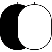 GlareOne Falthintergrund 2in1, schwarz/weiß