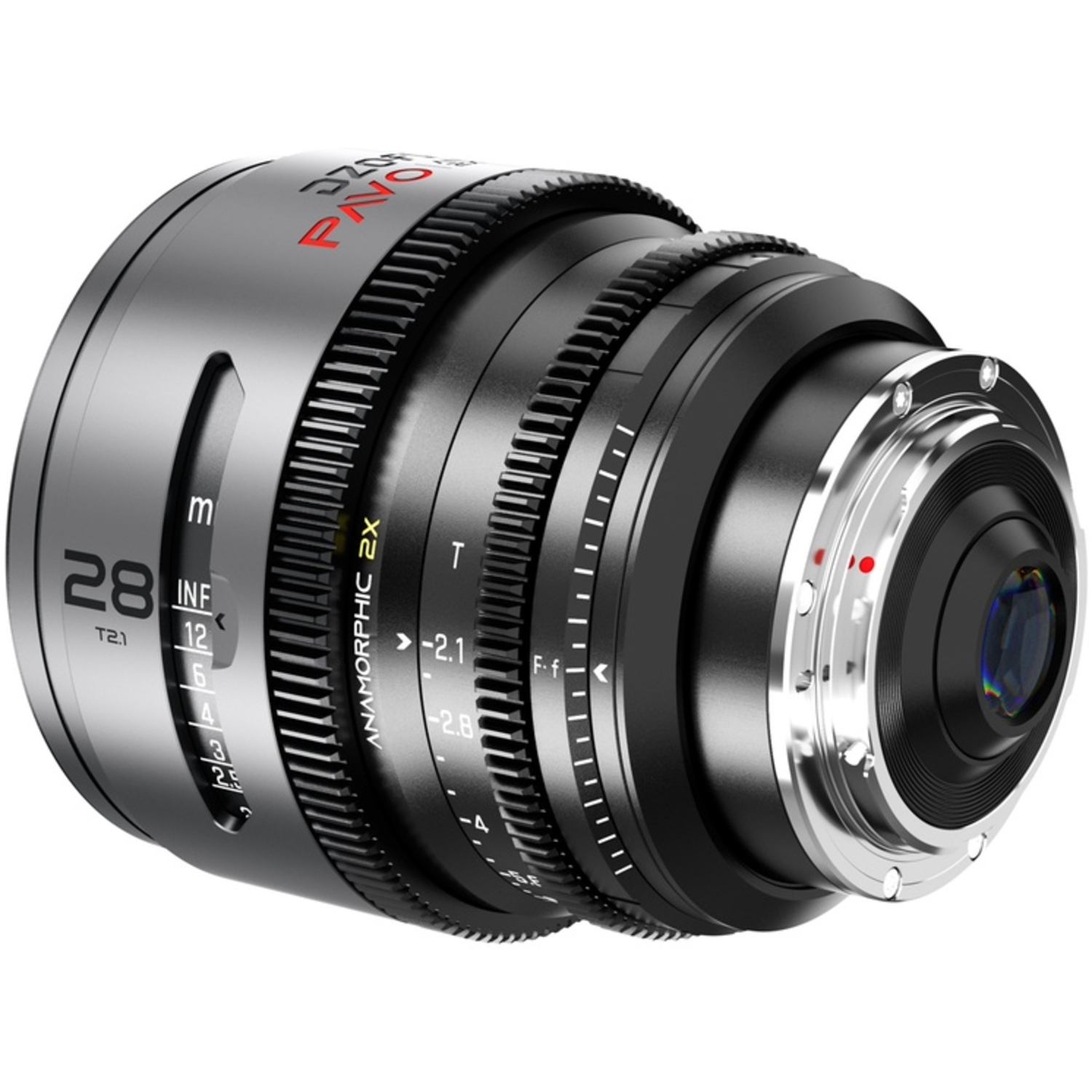 DZOFILM PAVO 2X ANAMORPHIC 6-Lens Kit 28/32/40/55/75/100mm T2.1/T2.4 Neutral Coating Imperial für PL/EF-Mount