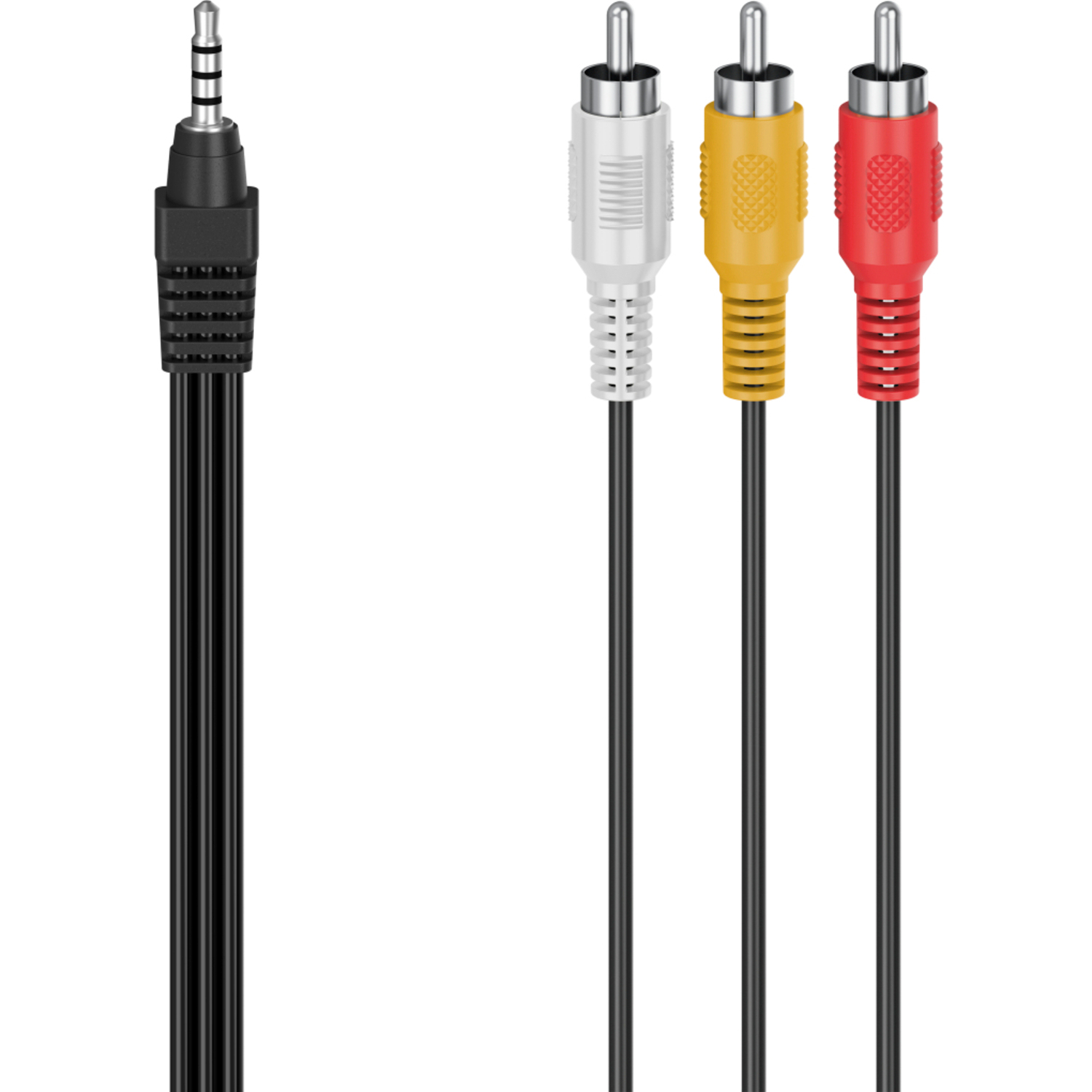 Hama Audio-/Video-Kabel mit 3,5mm Klinken-Stecker und 3 Cinch-Stecker 1,5m