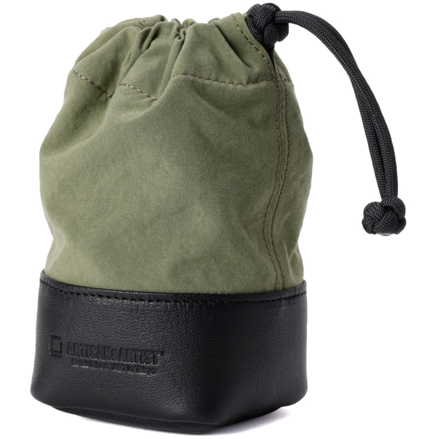 Artisan&Artist Objektivbeutel ACAM-LPL140 aus Echtleder Größe M khaki