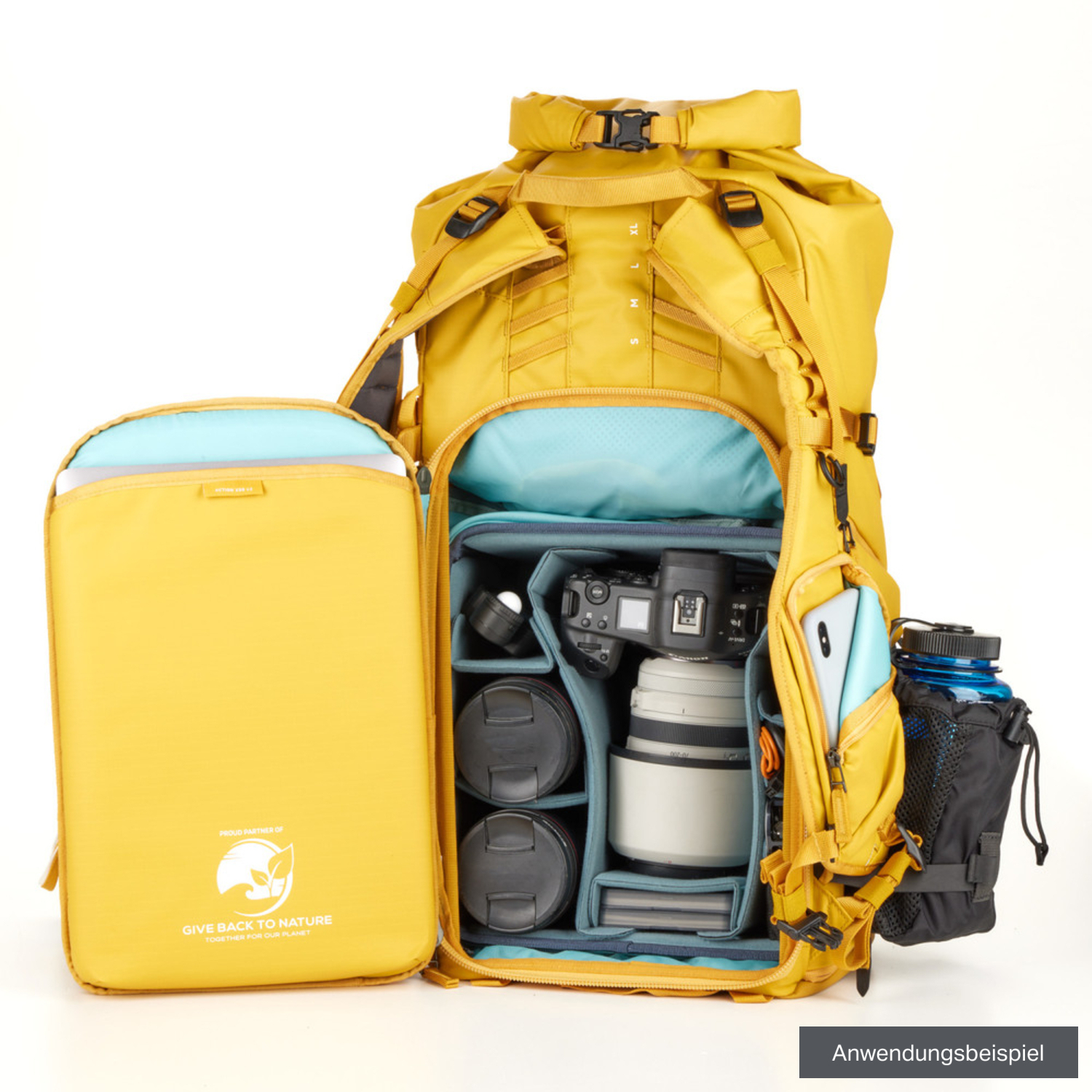 Shimonda Action X50 v2 Starter Kit mit mittlerer DSLR Core Unit gelb