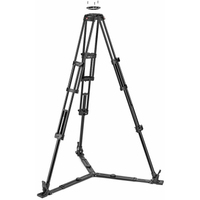 Manfrotto Fluid Videokopf 504X mit Alu Doppelrohrstativ GS