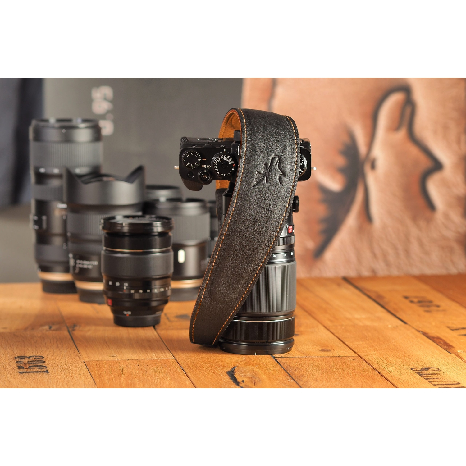 EDDYCAM Kameragurt 60mm schwarz-natur