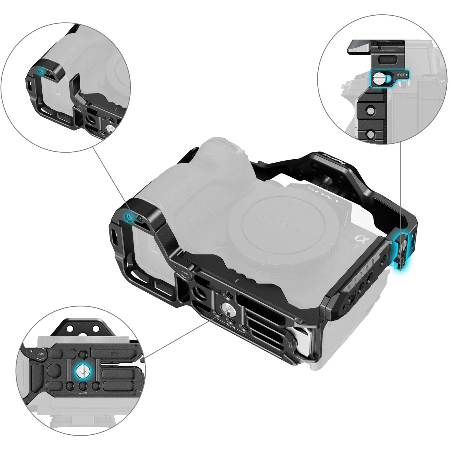 SmallRig Cage 3667C für Sony Alpha 7R V, 7R V, 7 IV, 7S III, 1 und 7R IV