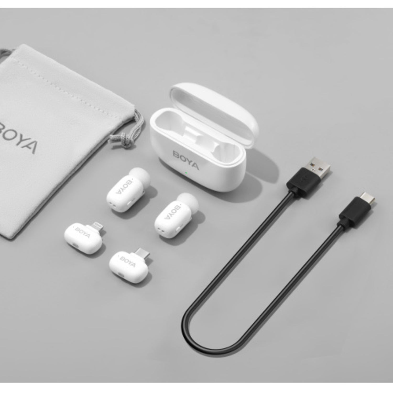 BOYA Mini 12 Wireless Mikrofon weiß