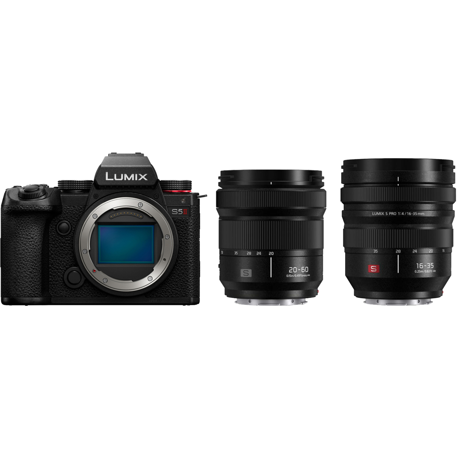 Panasonic LUMIX DC-S5II mit LUMIX S 20-60mm F3.5-5.6 und LUMIX S PRO 16-35mm F4