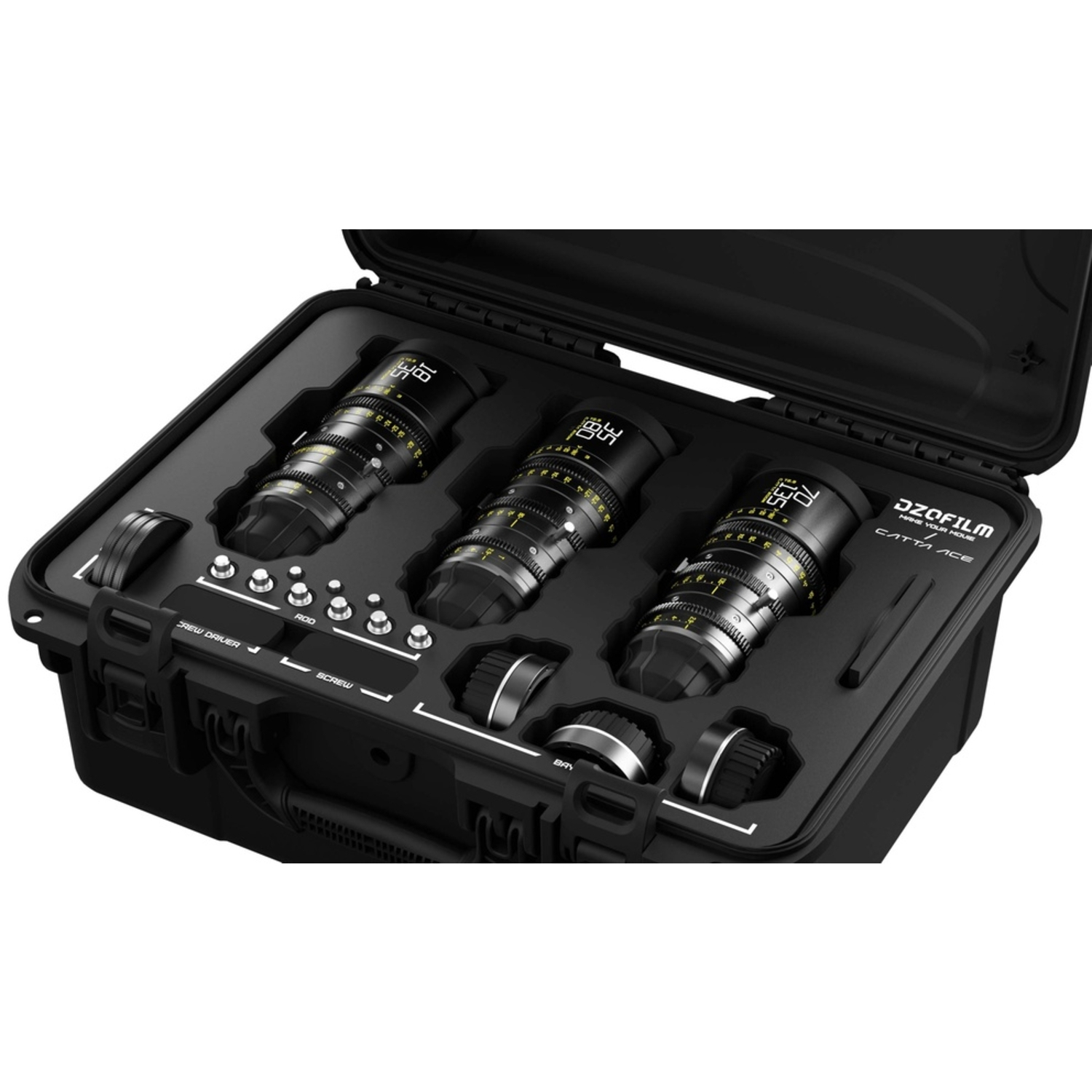 DZOFILM CATTA ACE 3-Lens Kit 18-35/35-80/70-135mm T2.9 für PL/EF-Mount