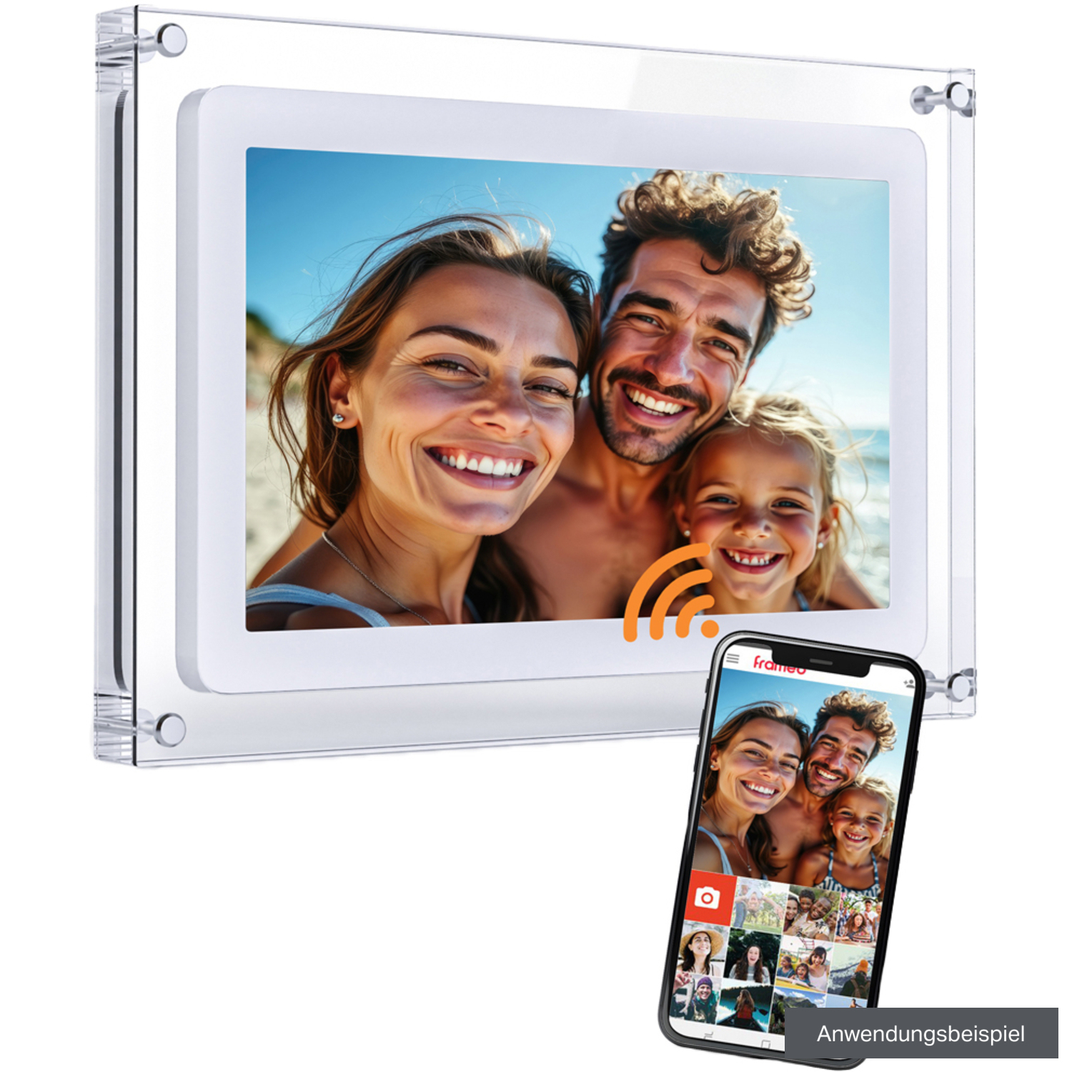 Pora&Co Digitaler Acrylbilderrahmen DPF-106 10"