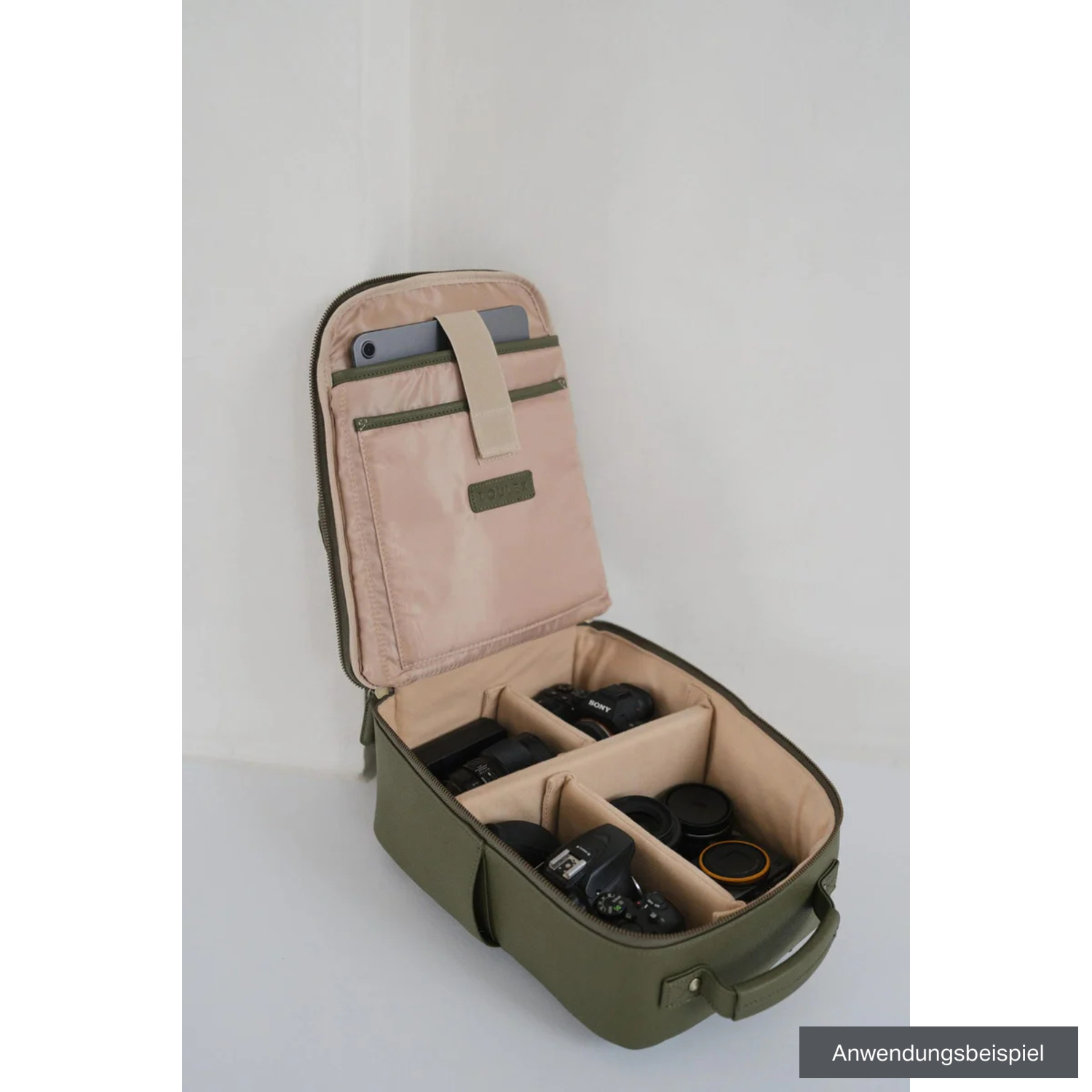 LOULEX Fotorucksack Mini Bag 13,7L oliv