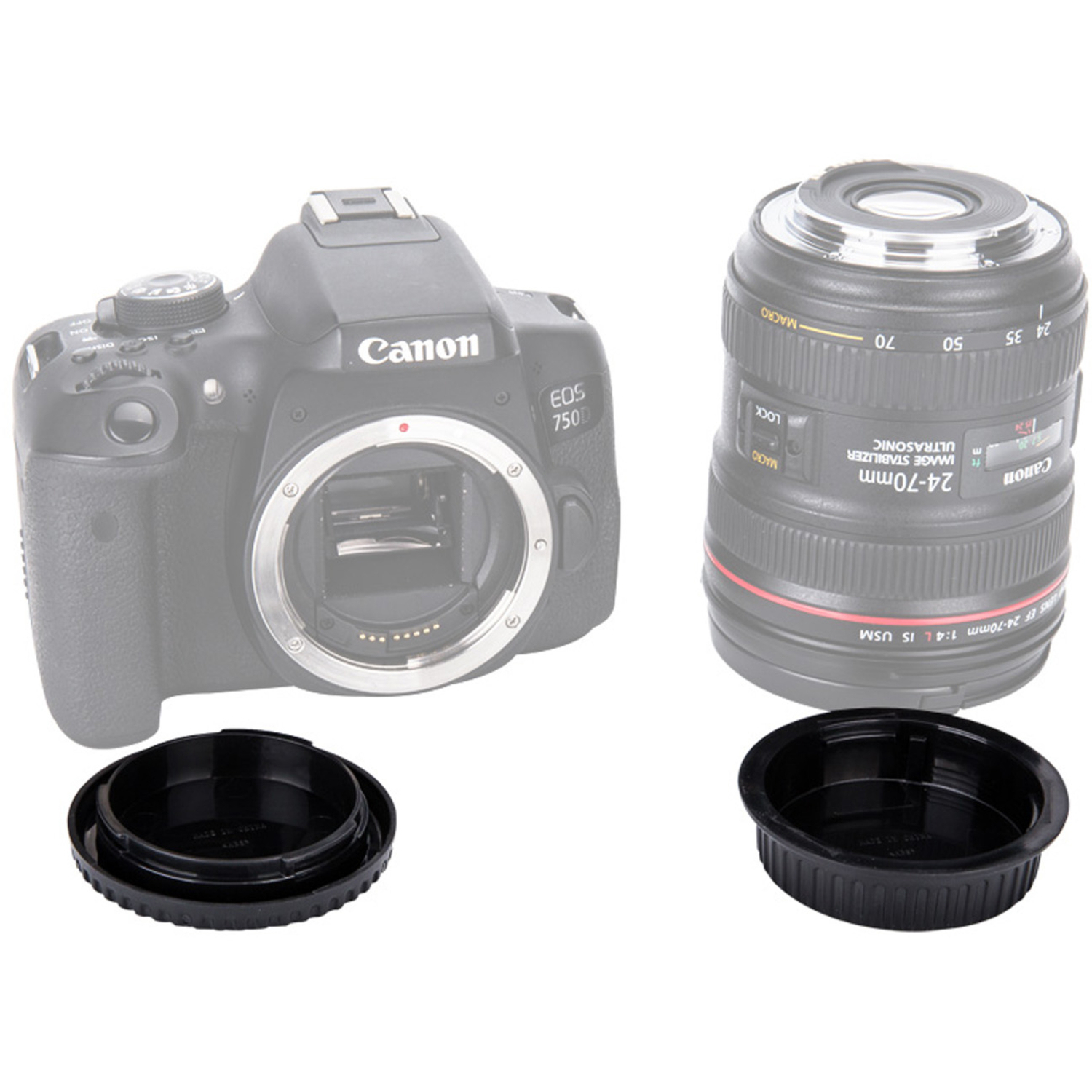 B.I.G. Gehäuse-/Objektivrückdeckel Set Canon EF