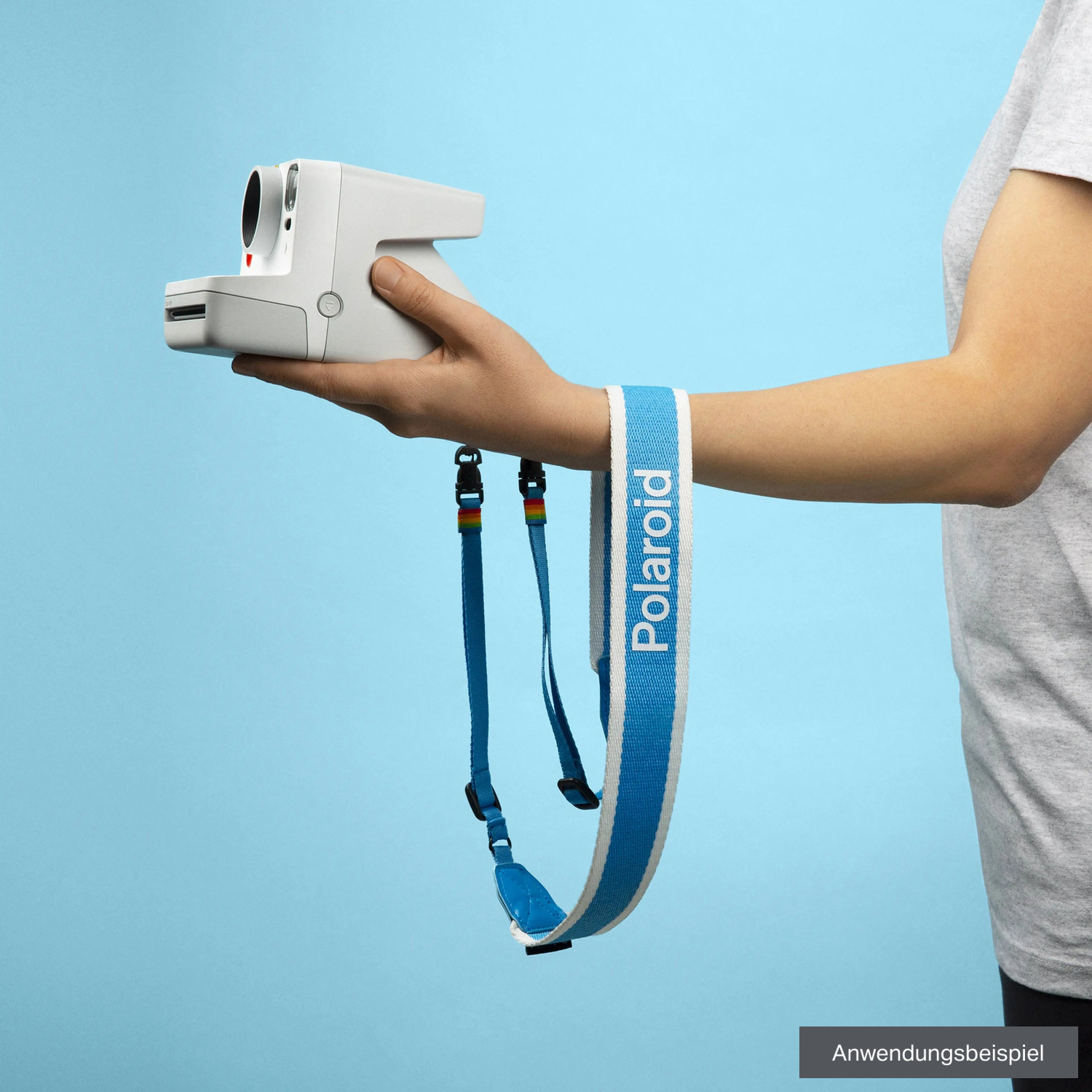 Polaroid Kameragurt Flat Blue Stripe