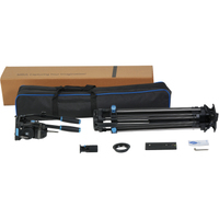 Sirui Broadcaststativ Carbon SQ100 mit Fluid Videoneiger VHS18