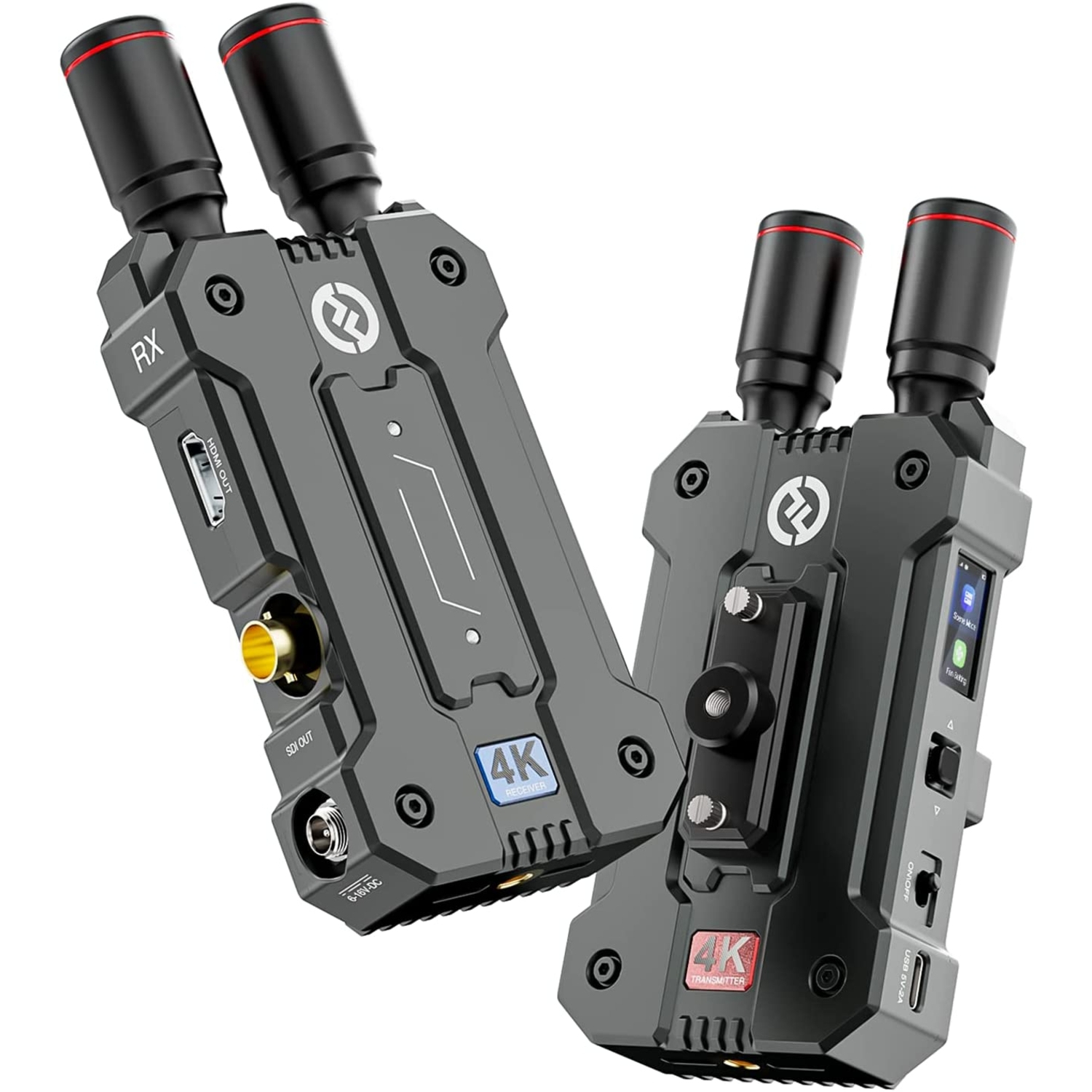 Hollyland Mars 4K Wireless Videoübertragungssystem mit Transmitter, Receiver & Zubehör