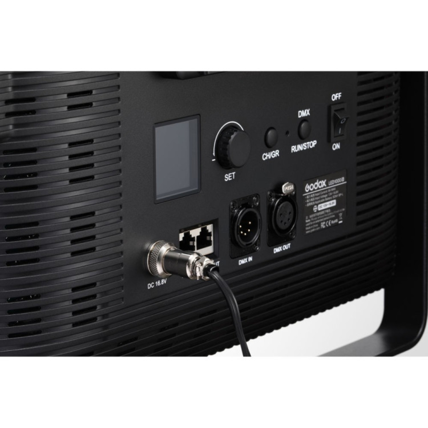 Godox Bi-color LED Panel LED1000Bi II mit Barndoor