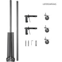 Walimex pro Rollstativ, 223cm, mit 2 Klemmhaltern