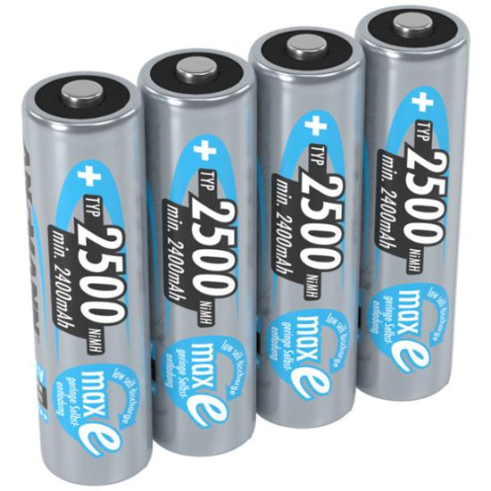Ansmann Akku maxE Typ 2500 AA Mignon Ni-MH 1,2V 4er Pack