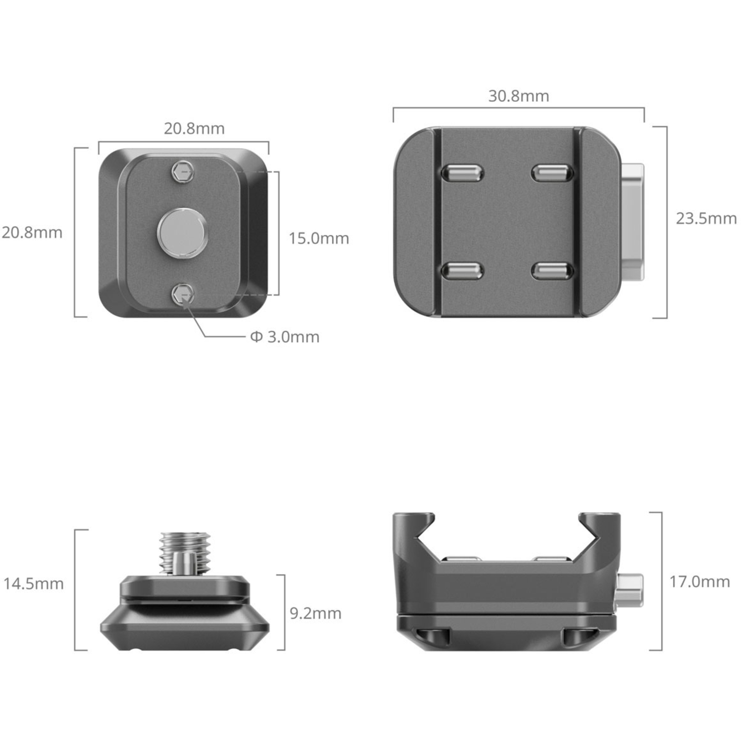 SmallRig HawkLock H21 QR Universal Mount Plate Kit 4491