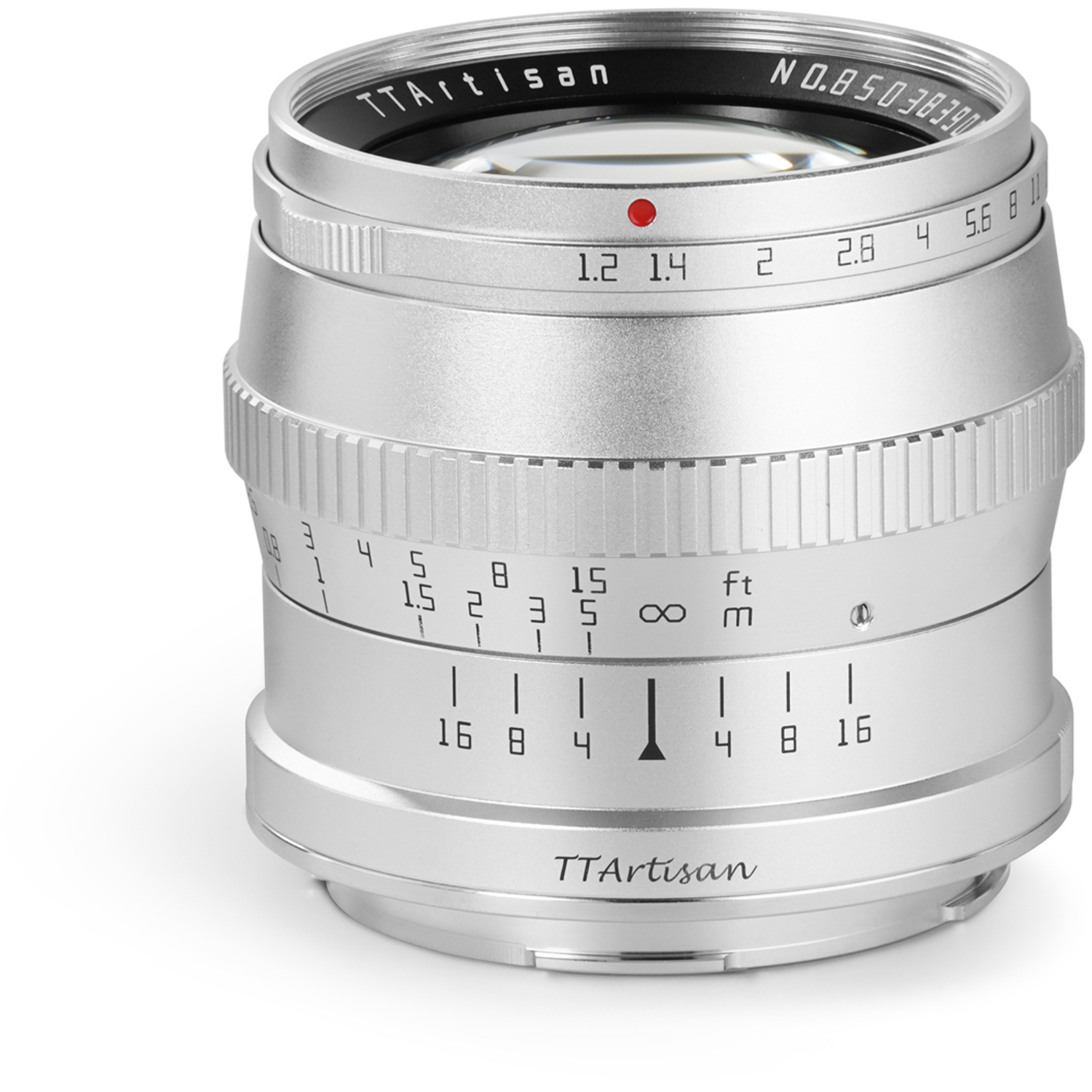 TTArtisan 50mm F1.2 für L-Mount silber