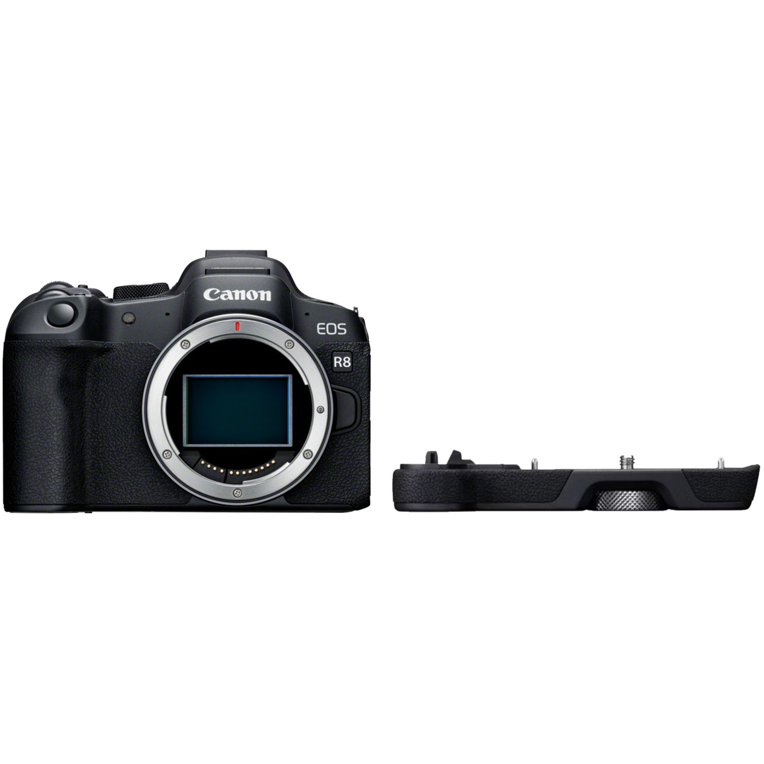 Canon EOS R8 mit Verlängerungsgriff EG-E1