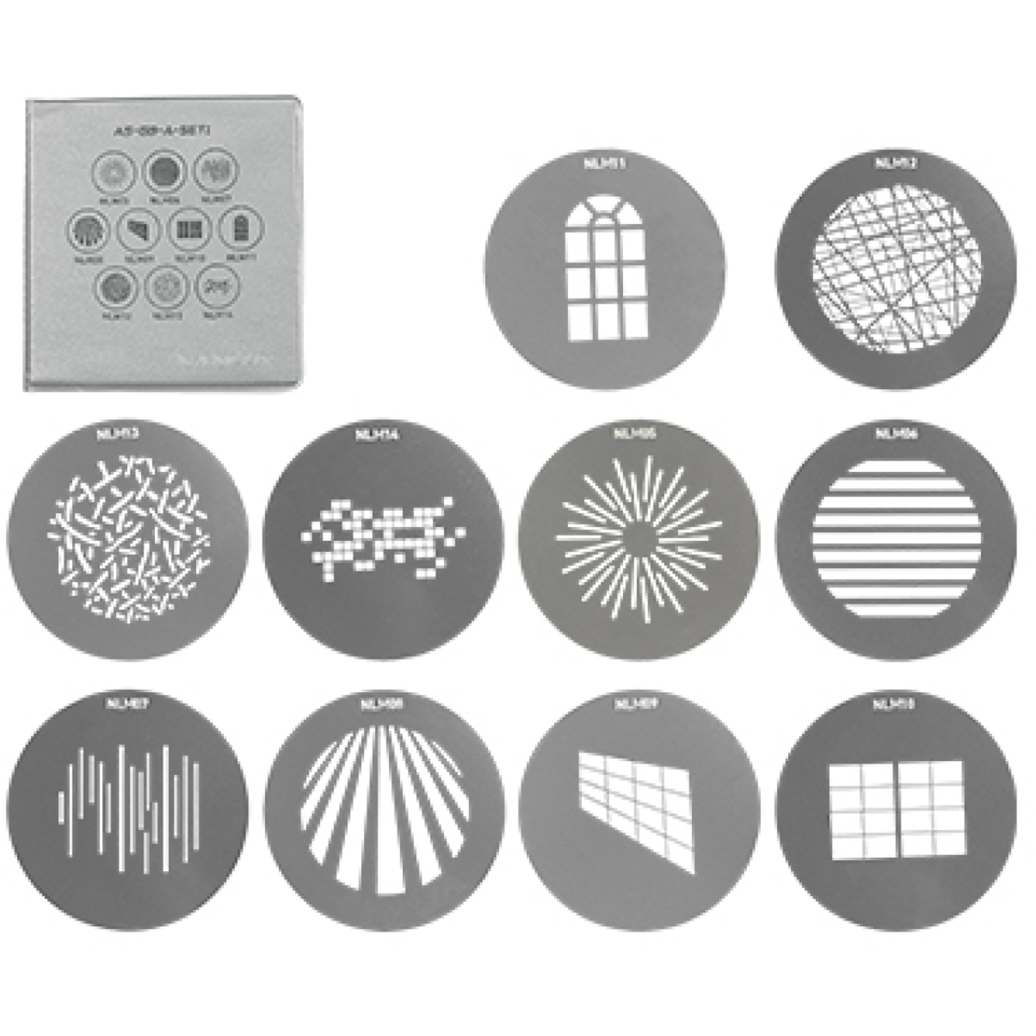 NANLUX Gobo-Set AS-GB-A-SET1