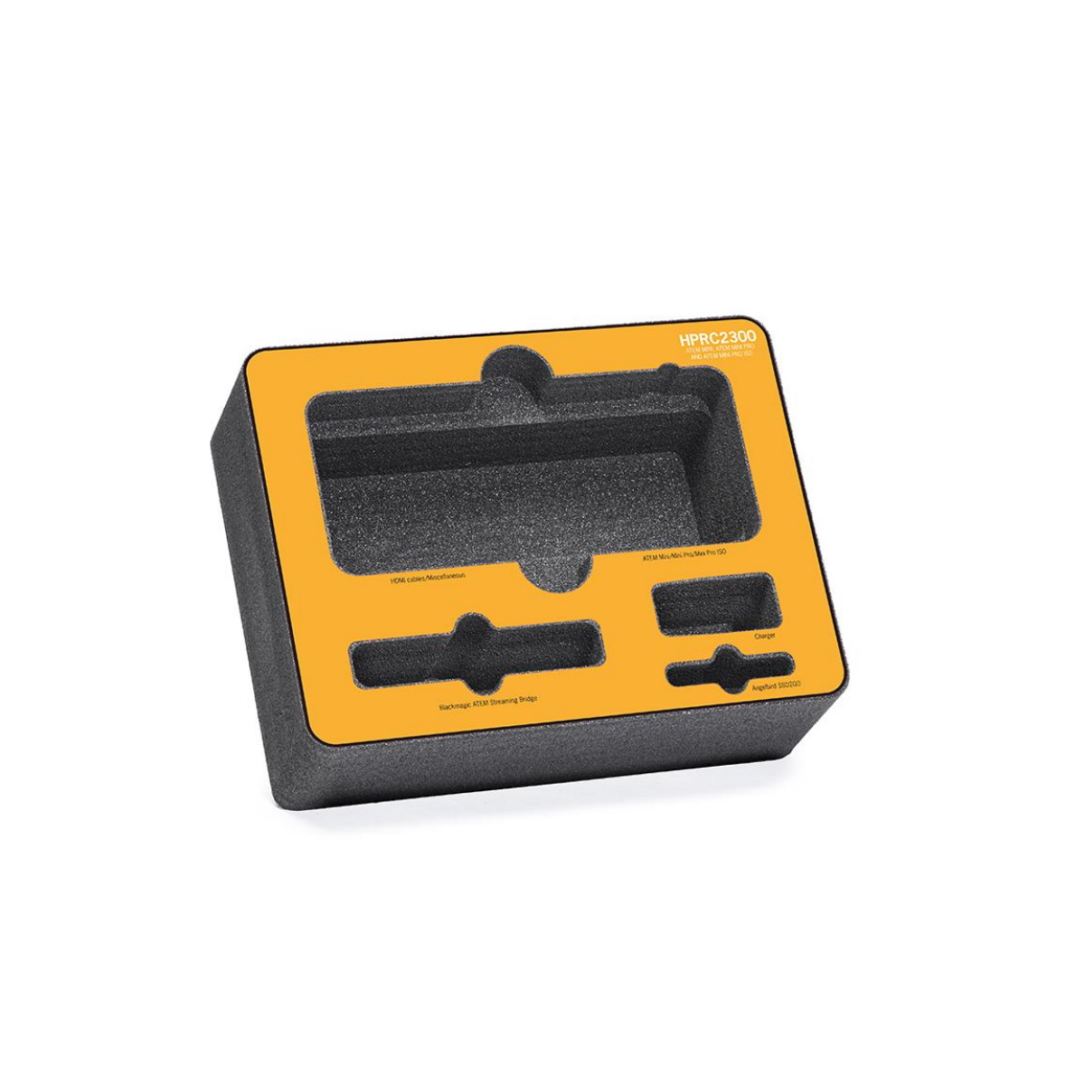 HPRC Schaumstoffeinlage-Set für ATEM Mini, ATEM Mini Pro oder ATEM Mini Pro ISO für HPRC2300 Koffer